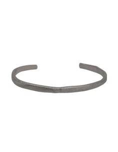 HEIRING | RUSTIQUE ARMRING ÅBEN OXIDERET SØLV