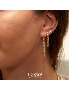 NORDAHL JEWELLERY | Rhod. sølvørestikker TREE52 7mm 2