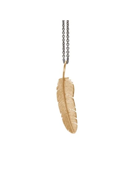 HEIRING | FJER VEDHÆNG MEDIUM FORGYLDT HEIRING | FJER VEDHÆNG MEDIUM FORGYLDT