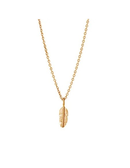 HEIRING | FJER VEDHÆNG MINI FORGYLDT HEIRING | FJER VEDHÆNG MINI FORGYLDT