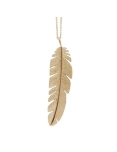 HEIRING | FJER VEDHÆNG MAXI FORGYLDT