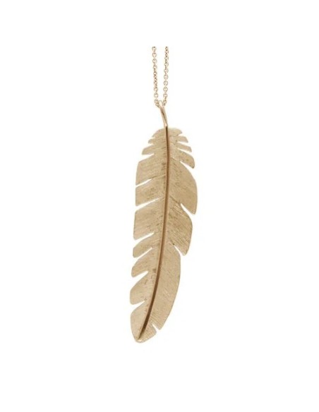 HEIRING | FJER VEDHÆNG MAXI FORGYLDT HEIRING | FJER VEDHÆNG MAXI FORGYLDT