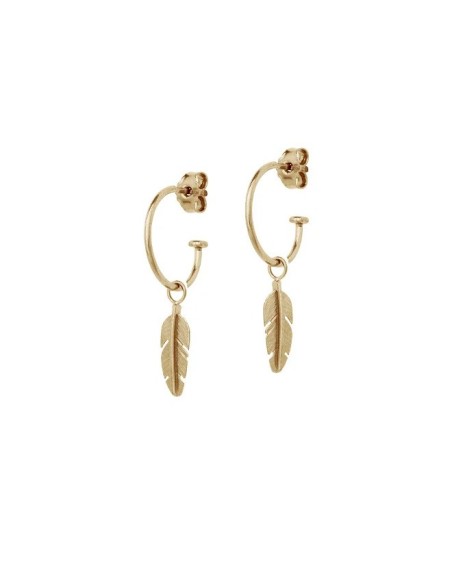 HEIRING | CREOL MED MINI FJER FORGYLDT