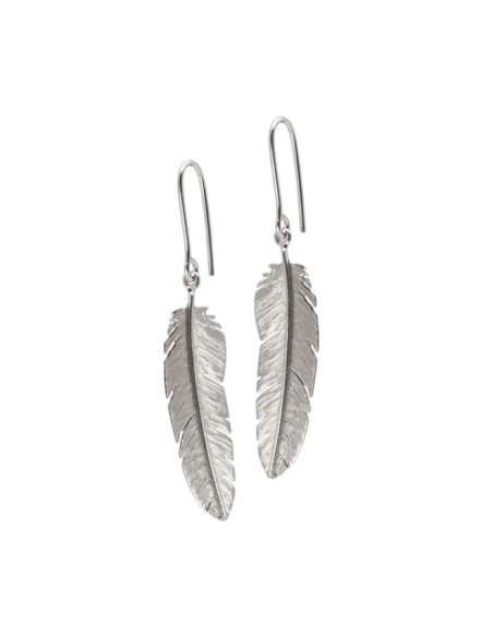 HEIRING | FJER MELLEM ØREBØJLE RHODINERET