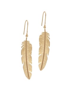 HEIRING | FJER STOR ØREBØJLE FORGYLDT