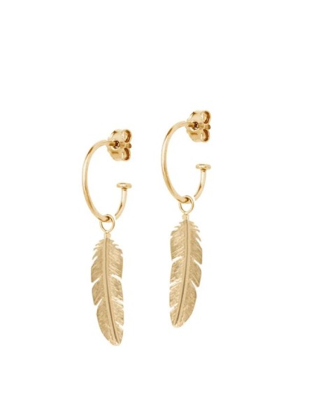 HEIRING | CREOL MED LILLE FJER FORGYLDT