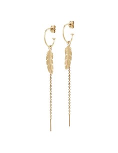 HEIRING | CREOL MED LILLE FJER OG KÆDE FORGYLDT