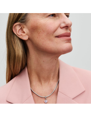 Mum Opaliserende Hjertecharm med vedhæng