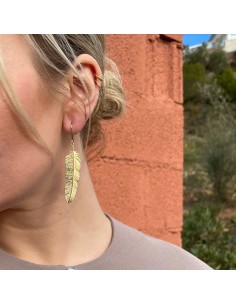 HEIRING | FJER STOR ØREBØJLE FORGYLDT 2