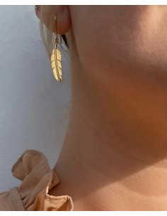 HEIRING | FJER LILLE ØREBØJLE FORGYLDT 2