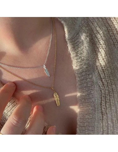 HEIRING | FJER VEDHÆNG LILLE FORGYLDT MED BRILLANT