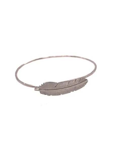 HEIRING | ARMRING MED MELLEM FJER OXIDERET HEIRING | ARMRING MED MELLEM FJER OXIDERET