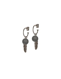 HEIRING | CREOL MED SORT AGAT OG FJER OXYDERET