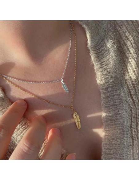 HEIRING | FJER VEDHÆNG LILLE MED BRILLANT 14 KT GULD