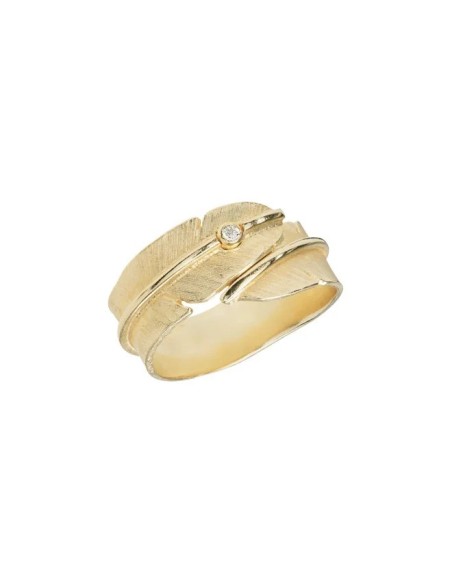 HEIRING | FJER RING LILLE MED BRILLANT 14 KT GULD HEIRING | FJER RING LILLE MED BRILLANT 14 KT GULD