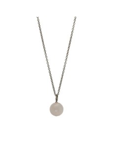 HEIRING | GRÅ MÅNESTEN VEDHÆNG OXIDERET