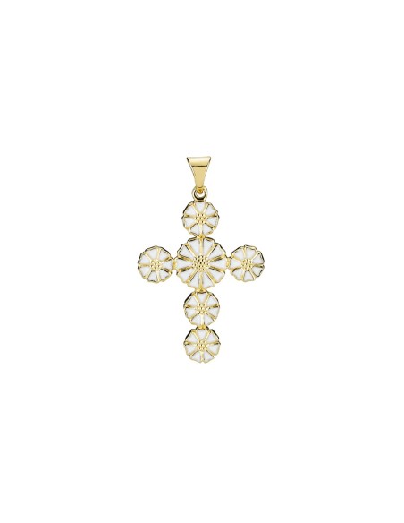 Lund Copenhagen | Marguerit Vedhæng Kors Sølv Forgyldt