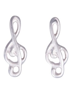 NOA KIDS JEWELLERY | Rhod. sølvørestikker g-nøgle