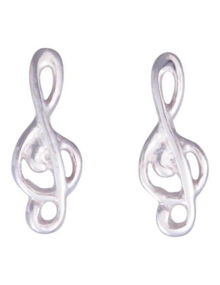 NOA KIDS JEWELLERY | Rhod. sølvørestikker g-nøgle