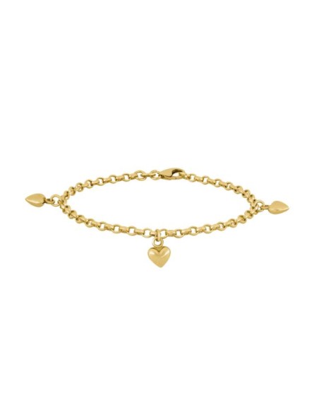 NOA KIDS JEWELLERY | Forg. sølvarmbånd m/hjerter