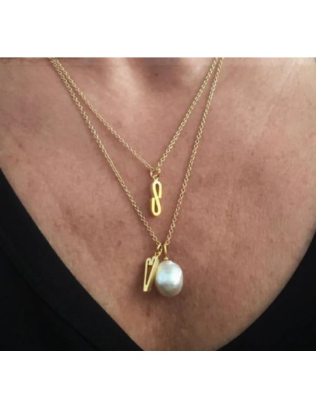 HEIRING | BAROQUE PERLE VEDHÆNG FORGYLDT HEIRING | BAROQUE PERLE VEDHÆNG FORGYLDT