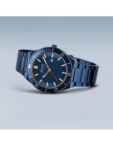 BERING | Solar | poleret/børstet blå