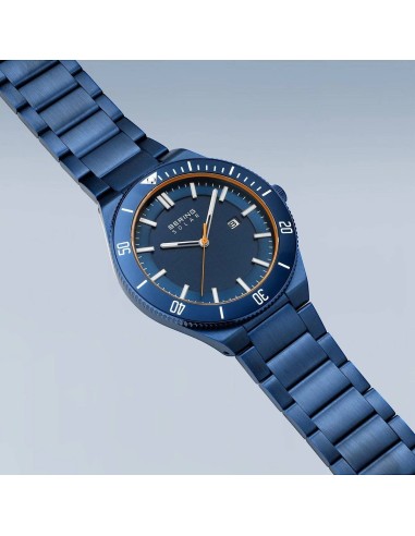 BERING | Solar | poleret/børstet blå