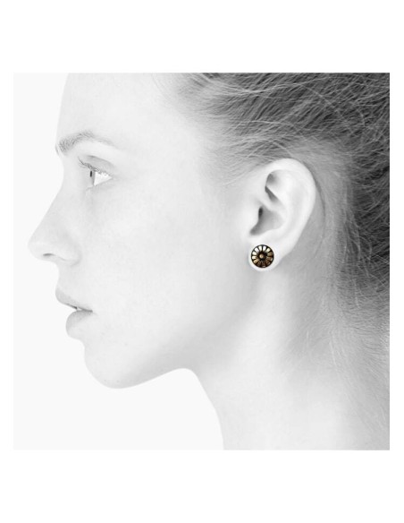 Scherning | Bloom Black/Goldplated Ørestikker