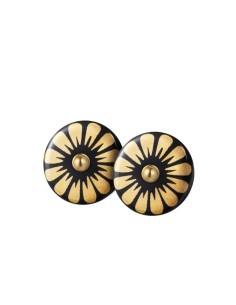 Scherning | Bloom Black/Goldplated Ørestikker