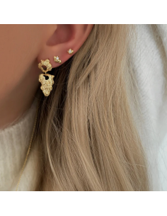 Nava Copenhagen | Azure Petite Studs - Forgyldt 2