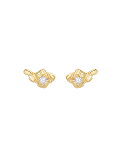 Nava Copenhagen | Rain Petite Studs - Forgyldt