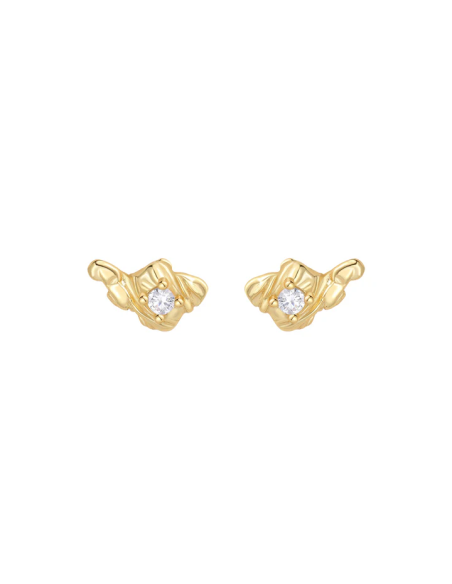 Nava Copenhagen | Rain Petite Studs - Forgyldt