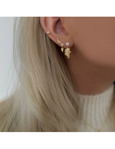 Nava Copenhagen | Rain Petite Studs - Forgyldt