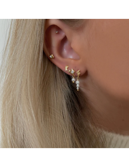 Nava Copenhagen | Zola Petite Studs - Forgyldt