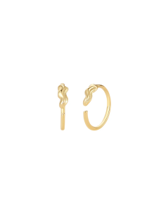 Nava Copenhagen | Brisa Petite Hoops - Forgyldt