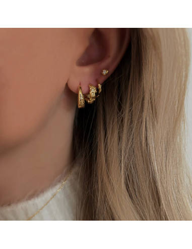 Nava Copenhagen | Brisa Petite Hoops - Forgyldt