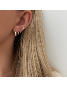 Nava Copenhagen | Brisa Petite Hoops - Sølv 2
