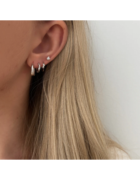 Nava Copenhagen | Brisa Petite Hoops - Sølv