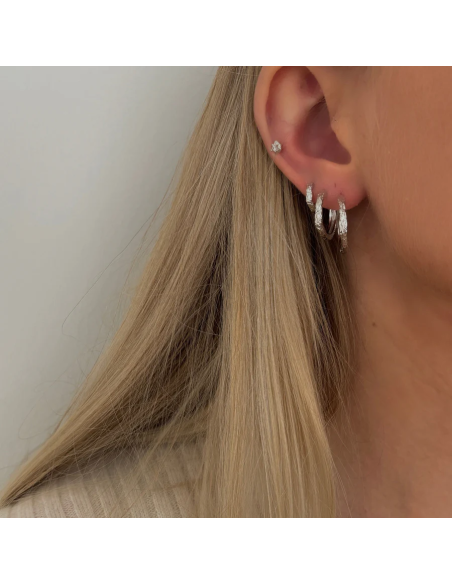 Nava Copenhagen | Elio Earrings XS - Sølv
