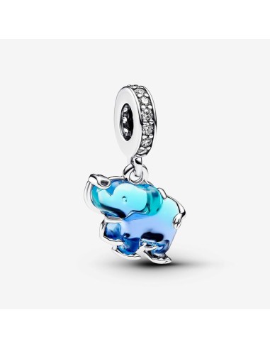 Pandora | Blå Muranoglas Elefantcharm