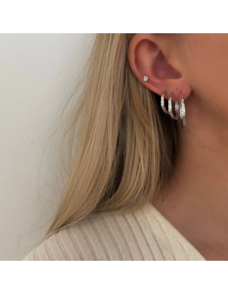 Nava Copenhagen | Elio Earrings S - Sølv