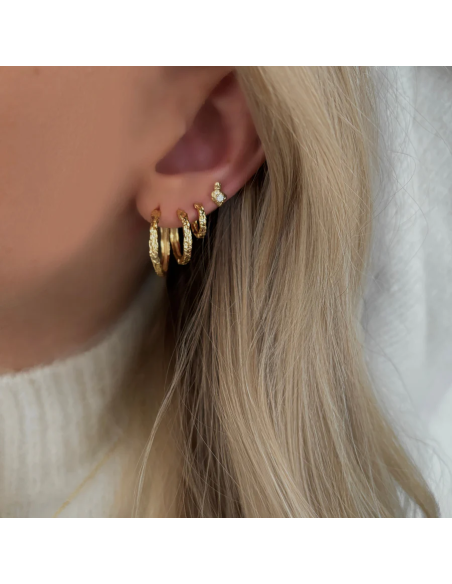 Nava Copenhagen | Elio Earrings M - Forgyldt