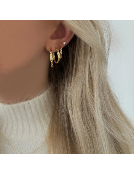Nava Copenhagen | Elio Earrings L - Forgyldt