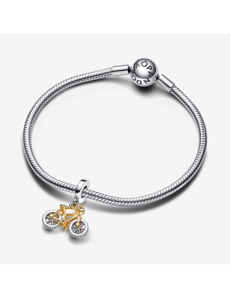 Pandora To-tonet Cykel Charm | Unikt Smykke med Vedhæng Pandora To-tonet Cykel Charm | Unikt Smykke med Vedhæng