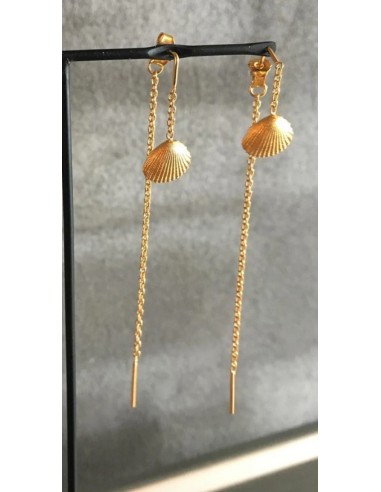 HEIRING | SHELL MINI ØREKÆDE FORGYLDT