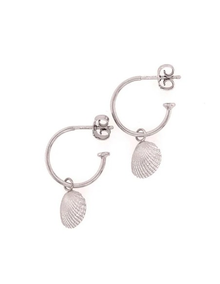 HEIRING | SHELL MINI PÅ CREOL RHODINERET HEIRING | SHELL MINI PÅ CREOL RHODINERET