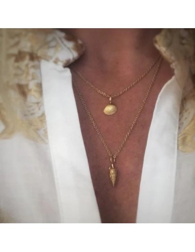 HEIRING | SHELL MINI VEDHÆNG FORGYLDT