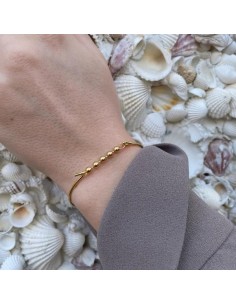 HEIRING | ARMRING MED KUGLE TOP MULTISIZE  FORGYLDT 2