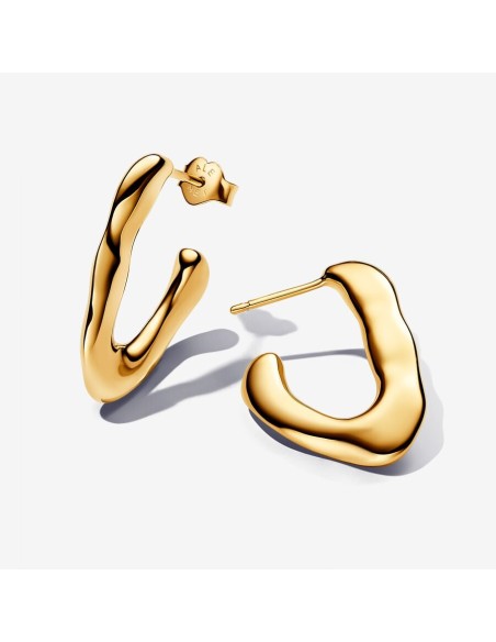 Pandora | Organisk V-formede åbne creoler Pandora | Organisk V-formede åbne creoler