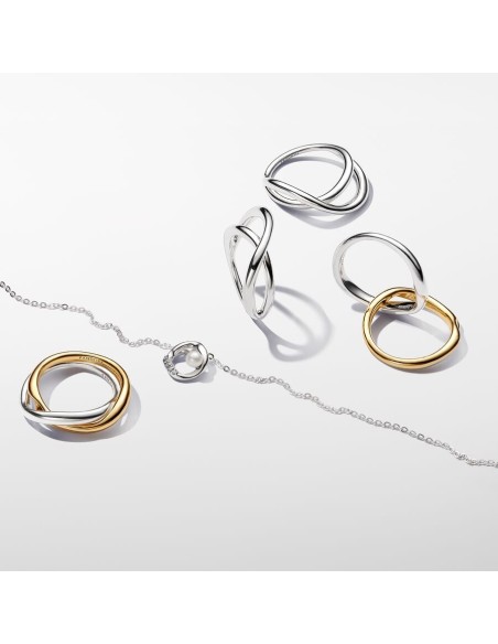 PANDORA | To-tonet sammenflettet båndring PANDORA | To-tonet sammenflettet båndring